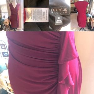 Beautifully classic red sheath